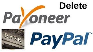 How to Delete Or Remove Bank Accounts From Payoneer In 2019.