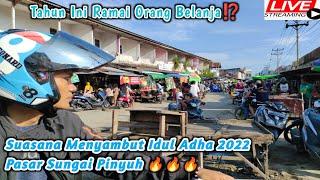 Suasana Pasar Pinyuh Menyambut Idul Adha 2022 Ramai Pengunjung || Alhaq Mmr