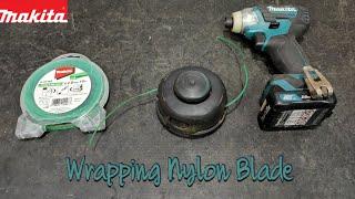 How to wrap Nylon Blade for Makita Brush Cutter or Grass Timmer