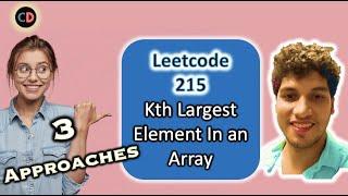 Kth Largest Element In an Array | Leetcode 215 | Live coding session