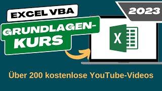 EXCEL VBA Grundlagenkurs 2023 - Lerne EXCEL VBA einfach & schnell / Tutorial deutsch - Einführung