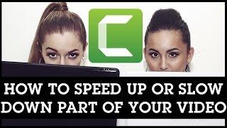 Camtasia 9 How to Speed Up or Slow Down Part of Your Video