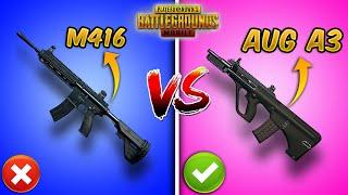 M416 vs AUG A3 (NEW UPDATE 2.2) PUBG MOBILE Weapon Comparison + Guide/Tutorial (Tips and Tricks)
