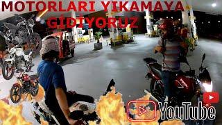 İŞ ÇIKIŞI MOTORLARI YIKAMAYA GİDİYORUZ (2 DRİFT) (1 SUPERBOY 125)