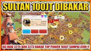 SULTAN 100JT DIBAKAR SAMPAI ZERO KD INDO 3275 DAN 3273 !!