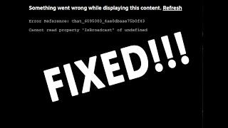 STEAM CHAT ERROR FIX! (Something went wrong while displaying this content)