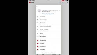 Something went wrong in YouTube with My IPad