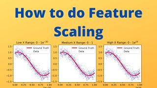 Machine Learning with Python video 9  How to do feature scaling || StandardScaler