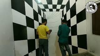 3D wall painting | Amazing wall painting | illusion wall art