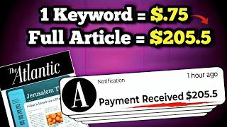 How I Made $205.5 Daily Writing ONE Article with ChatGPT 