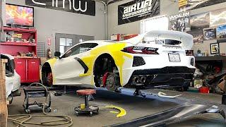 Installation PANDEM  Widebody Kit on C8 Corvette