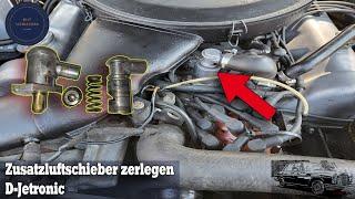 Bosch D-Jetronic Zusatzluftschieber zerlegen und reinigen - Mercedes Benz #W109