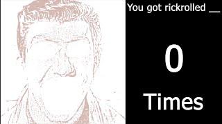 Rick Astley Becoming Canny To Uncanny You Got Rickrolled  ___Times