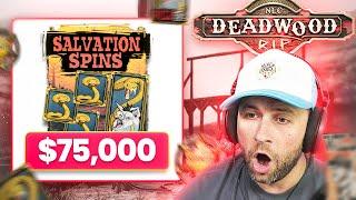 DEADWOOD RIP is INSANE!! So I BOUGHT a MAX BET $75,000 BONUS!! (Bonus Buys)