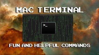OSX Big Sur Mac Terminal Commands zsh with TIMESTAMPS - Helpful and fun Terminal commands!