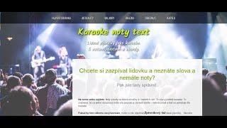 Pozvánka na www stránky Karaoke noty text