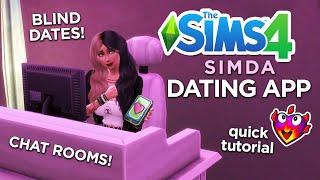 Dating App & Chat Room | HOW TO Play & Download | SimDa | Sims 4 Free Mod 2022