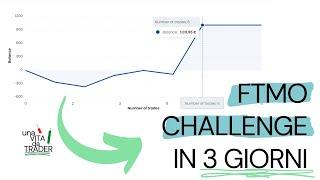 Come ho passato la FTMO Challenge da 10K in soli 3 giorni