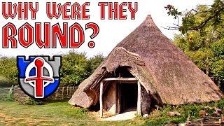 Why were early medieval buildings round?