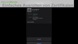 Meraki Systems Manager | Trusted Access - Einfaches Ausrollen von Zertifikaten [DEUTSCH]