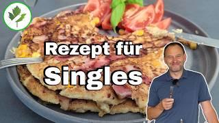 1 Portion | Deftiger Pfannkuchen ohne Mehl | Rezept für Singles