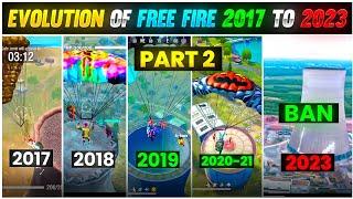 FREE FIRE STORY 2017 TO 2023| EVOLUTION OF FREE FIRE |GARENA FREE FIRE #02