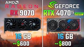 AMD RX 9070 vs RTX 4070 Ti SUPER | Test in 6 Games