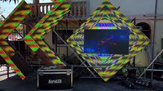 LEDWALL mapping, diamond and arrows design