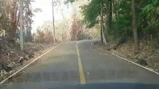 Mountain drive at Khao Laem National Park, Thailand - Towards San Nok Wua Trek