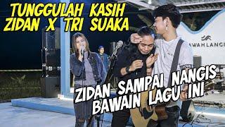 TUNGGULAH KASIH - ZINIDIN ZIDAN FT. TRI SUAKA (LIVE) BAWAH LANGIT