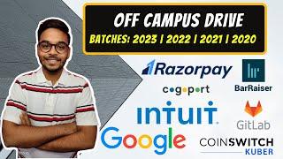  LATEST OFF CAMPUS DRIVE | Jobs and Internships | Batches: 2023 | 2022 | 2021 | 2020 