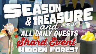 Season & Treasure Candles and Daily Quests | Hidden Forest | SkyCotl | NoobMode