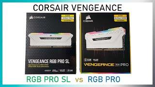 Corsair Vengeance RGB PRO SL DDR4 White Unboxing and comparison with non-SL version