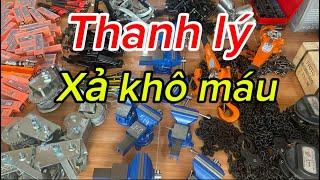 Thanh lý tất cả vít đóng Đức,mỏ lết răng, đội nâng,ETO kẹp 5kg,cảo 3chấu,cảo palăng xích