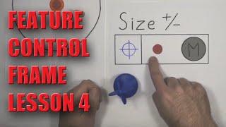 GD&T Feature Control Frame Lesson 4 - NO MATH