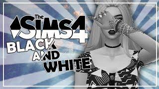 CREANDO UN SIM SIN VER LOS COLORES!!!  BLACK AND WHITE  ~ LOS SIMS 4 RETO