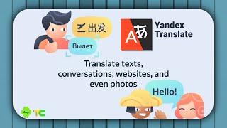 Yandex Translate app ( image to text , website Translator )