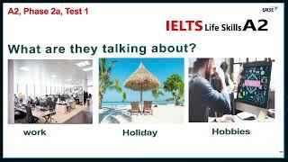 IELTS life skills A2 Listening And Speaking Test 1 