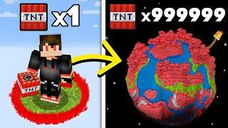 Minecraft, But TNT = World Size