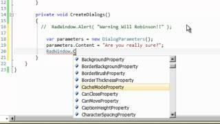 Windows - Part 2: RadWindows and Dialog Boxes (Silverlight & WPF)