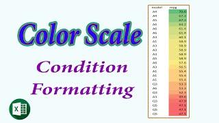 Conditional formatting with color scale in excel