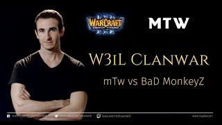 WC3 Clanwar: W3iL PD1 mTw vs BaD MonkeyZ