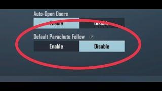 How to disable "Default Parachute Follow" in PUBG Mobile 2022
