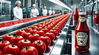 How Heinz Tomato Ketchup Is Made in a Factory | Ketchup Factory Process