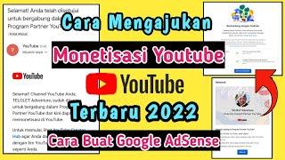 Cara Daftar Monetisasi Youtube 2022 || Cara Membuat Google AdSense Youtube 2022 | Monetize youtube