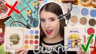 COLOURPOP AVATAR THE LAST AIRBENDER COLLECTION  SWATCHES + 2 LOOKS!