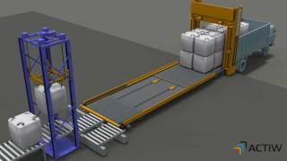 Automatic trailer and container loading solution for Big Bags by Actiw LoadMatic