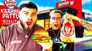 TRYING THE NEW KRABBY PATTY FROM WENDYS