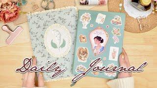 2025 Daily Journal  how to make a vision board in your journal + decorate a blank notebook cover