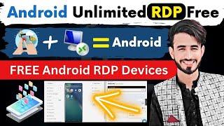 How To Create Mobile RDP, Android & IOS RDP | Unlimited Devices Free